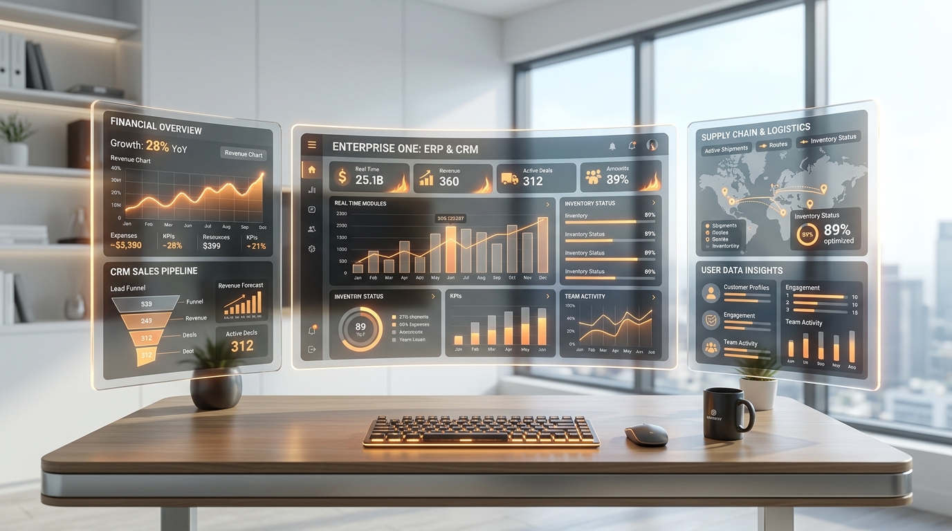 FireSoft ERP and CRM Dashboard