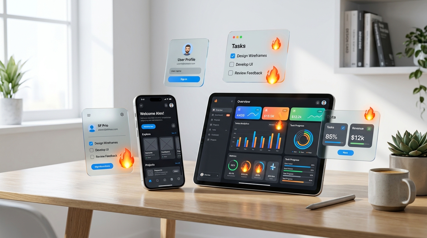 FireSoft UI/UX Prototypes & Wireframes